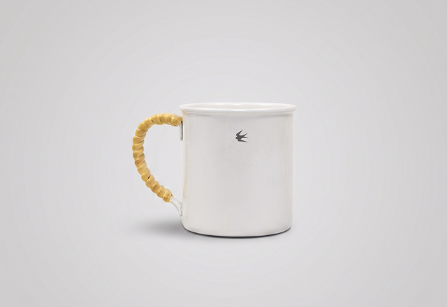 GSP Tsubame Rattan Mug White