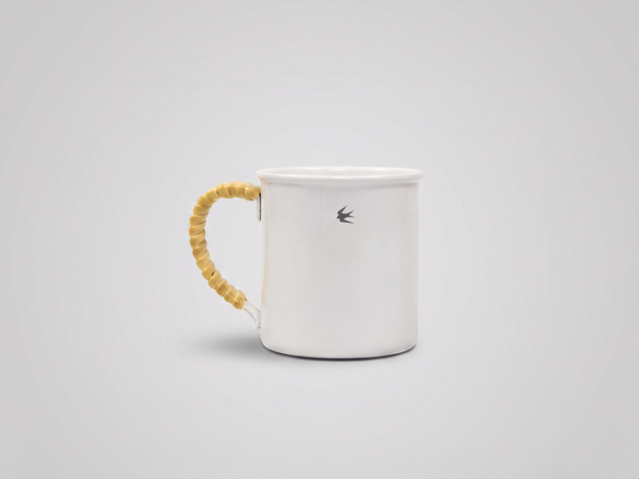 GSP Tsubame Rattan Mug White