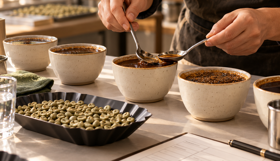 Coffee quality evaluation and cupping for the SCA Q Grader course
