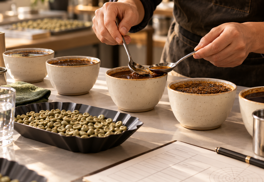 Coffee quality evaluation and cupping for the SCA Q Grader course